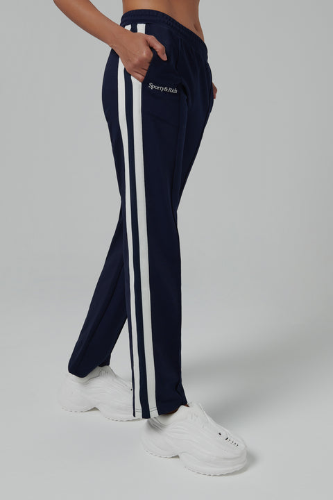 Blue Yankees Serif Track Pants