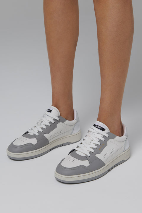 White and Silver Dice Lo Sneakers