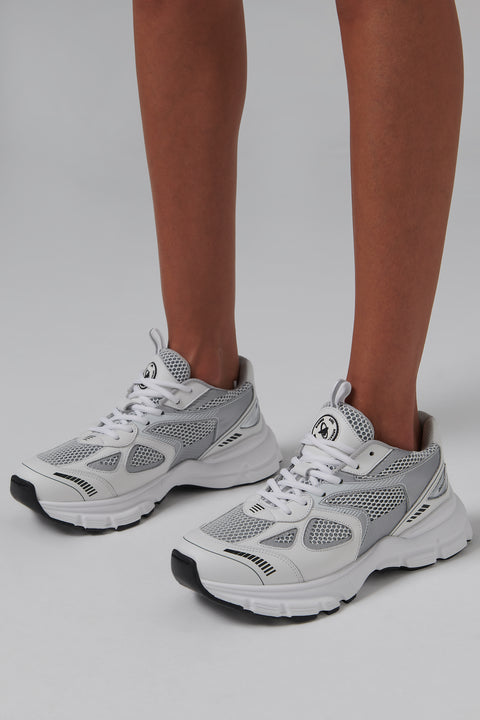 White and Silver Marathon Trainers