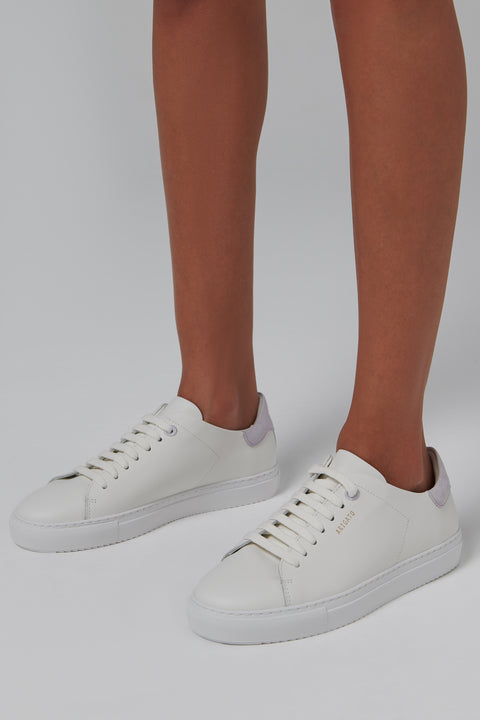 White and Purple Clean 90 Sneakers