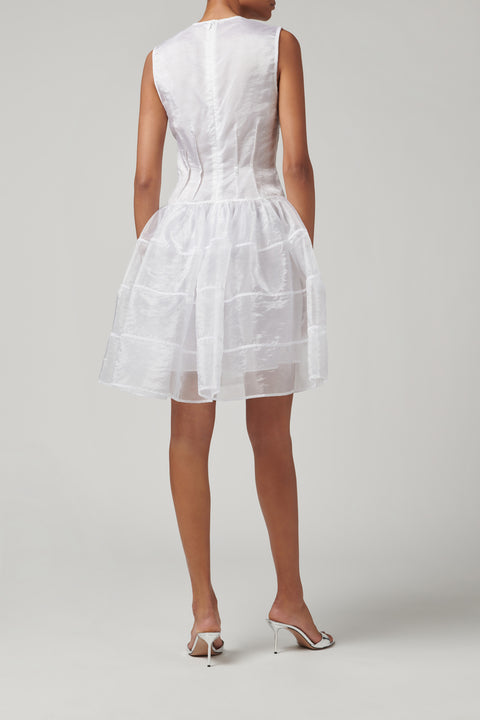 White Claudie Liquid Myrtia Dress