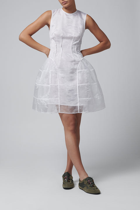 White Claudie Liquid Myrtia Dress