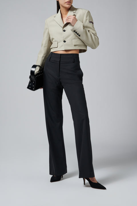 Beige Womens Detachable Blazer Dress