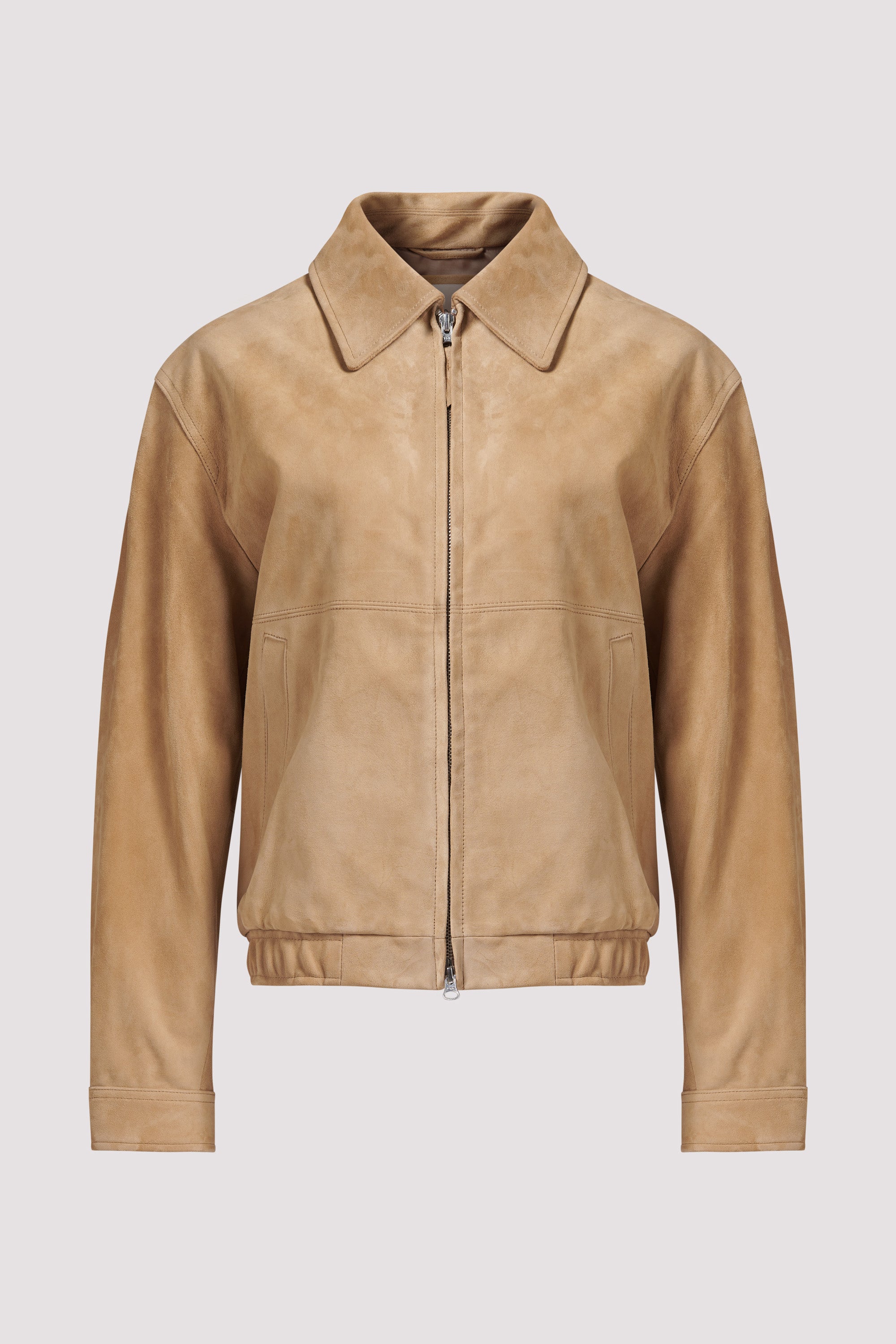 Dunst Beige Unisex Suede Drizzler Jacket