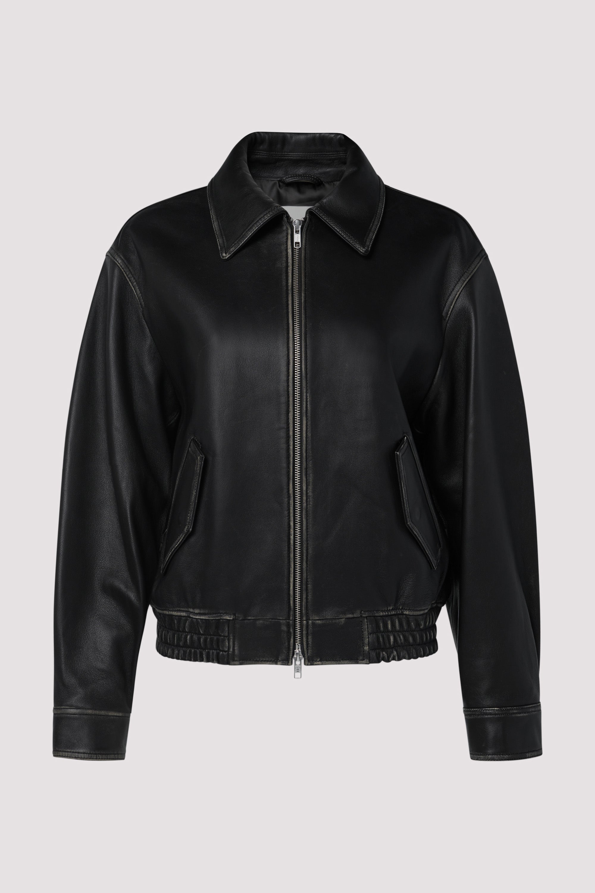 Dunst Black Unisex Leather Jacket