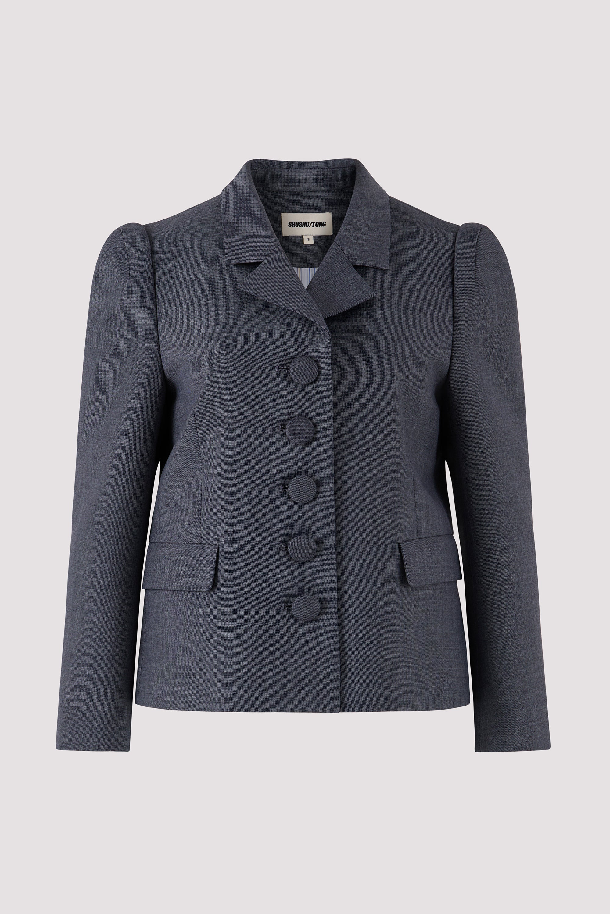 Shushu/Tong Grey Lapel Short Jacket