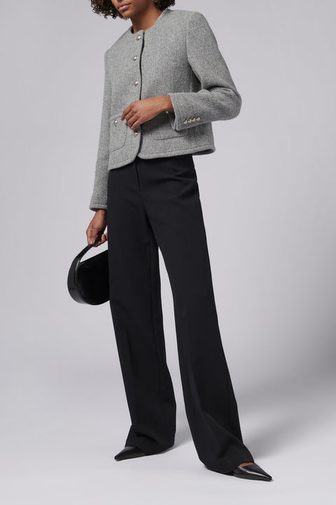 Grey Classic Tweed Jacket