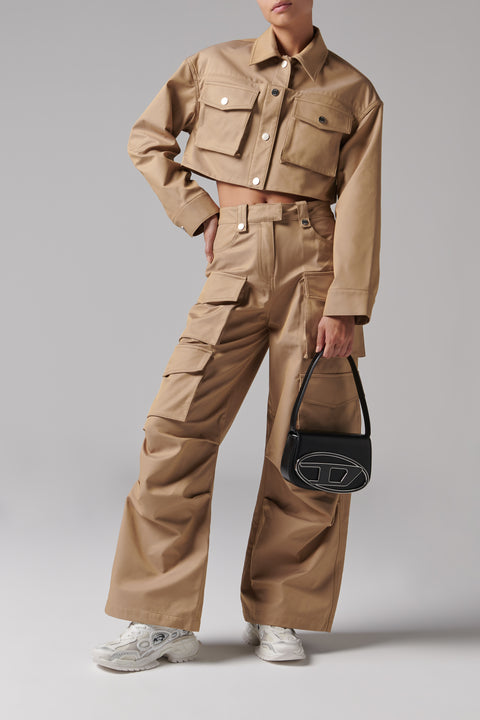 Black 1DR Leather Shoulder Bag