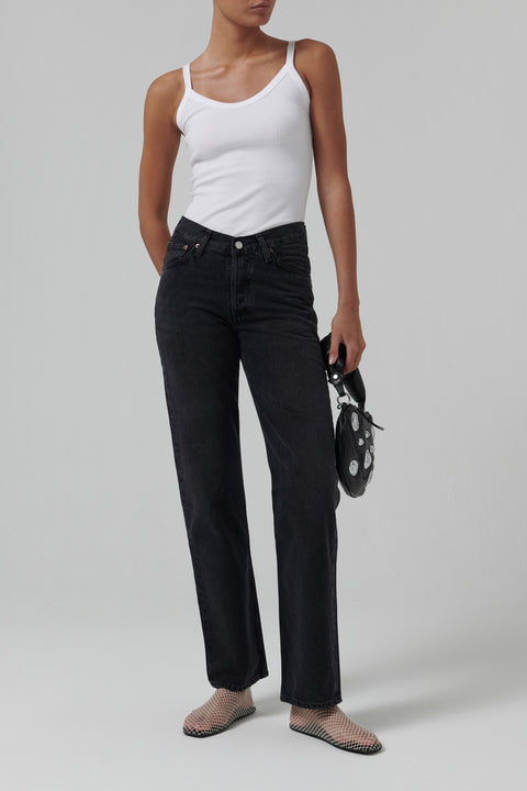 Black V-Waist Kelly Jeans