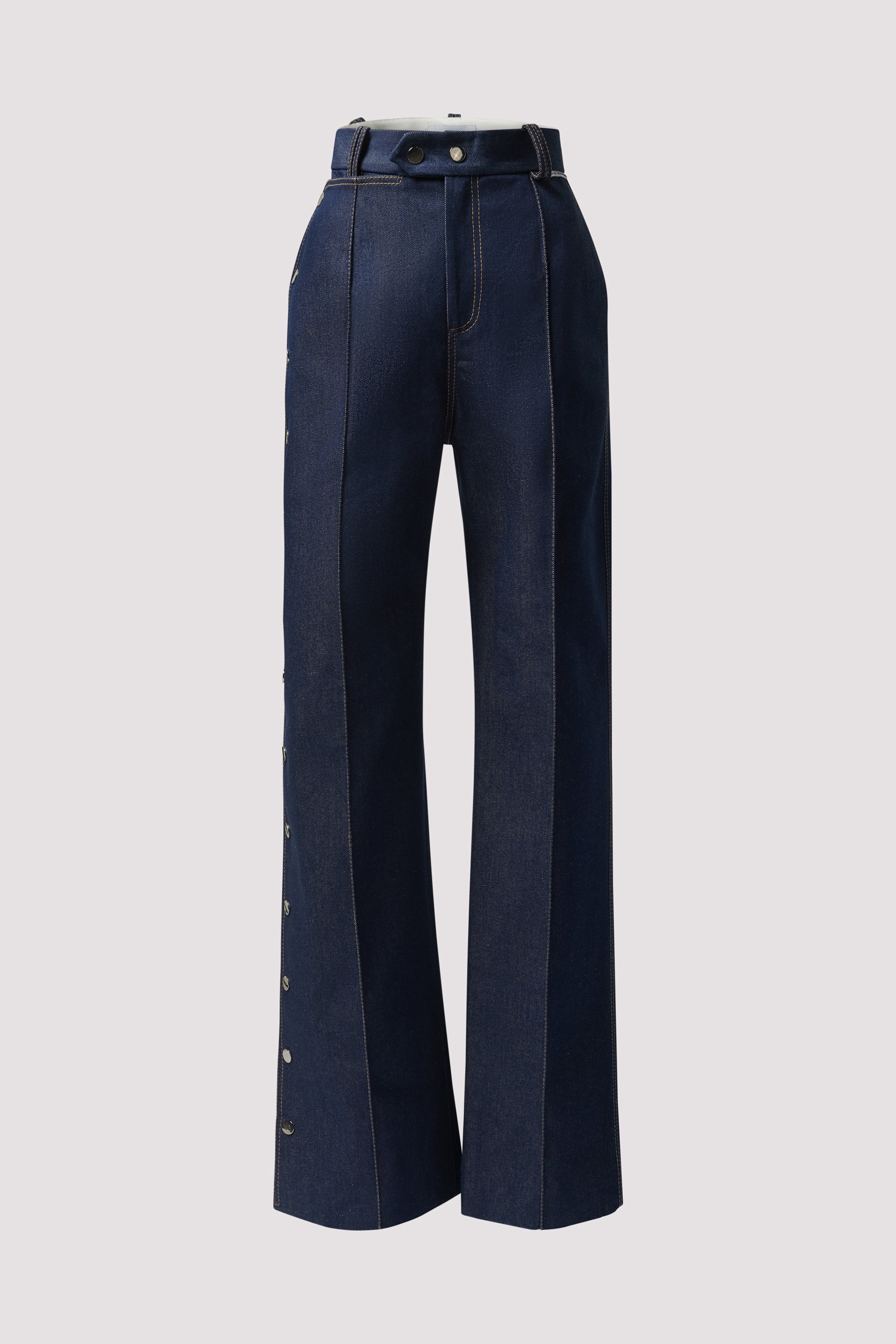 WAFFLISH WAFFLE 濃紺スキニージーンズ Aleksandre Akhalkatsishvili Blue Button Through Jeans