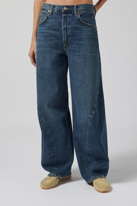 Blue Twist Straight Leg Jeans