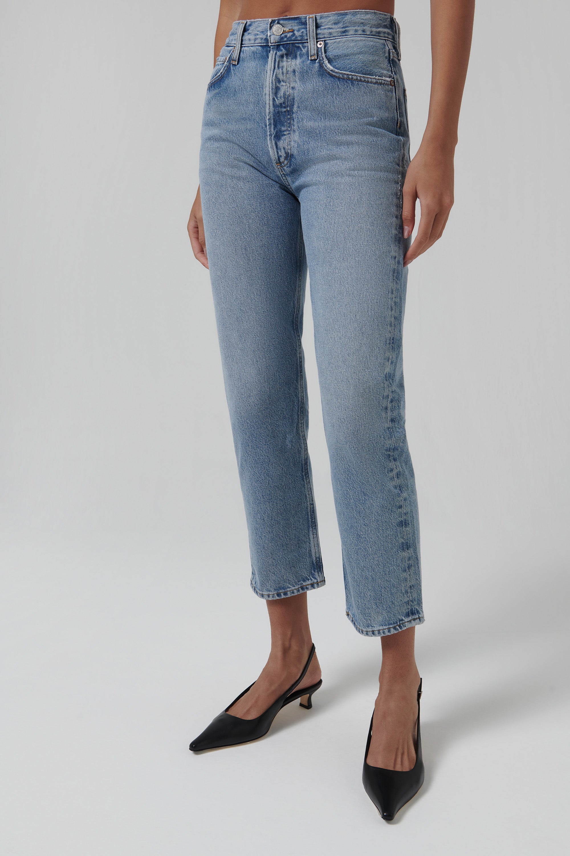 デニム・ジーパン AGOLDE Woman Jeans Sky Blue A90791604 FRGMT AGOLDE Fusion Organic Cotton Jeans | Blue | FARFETCH
