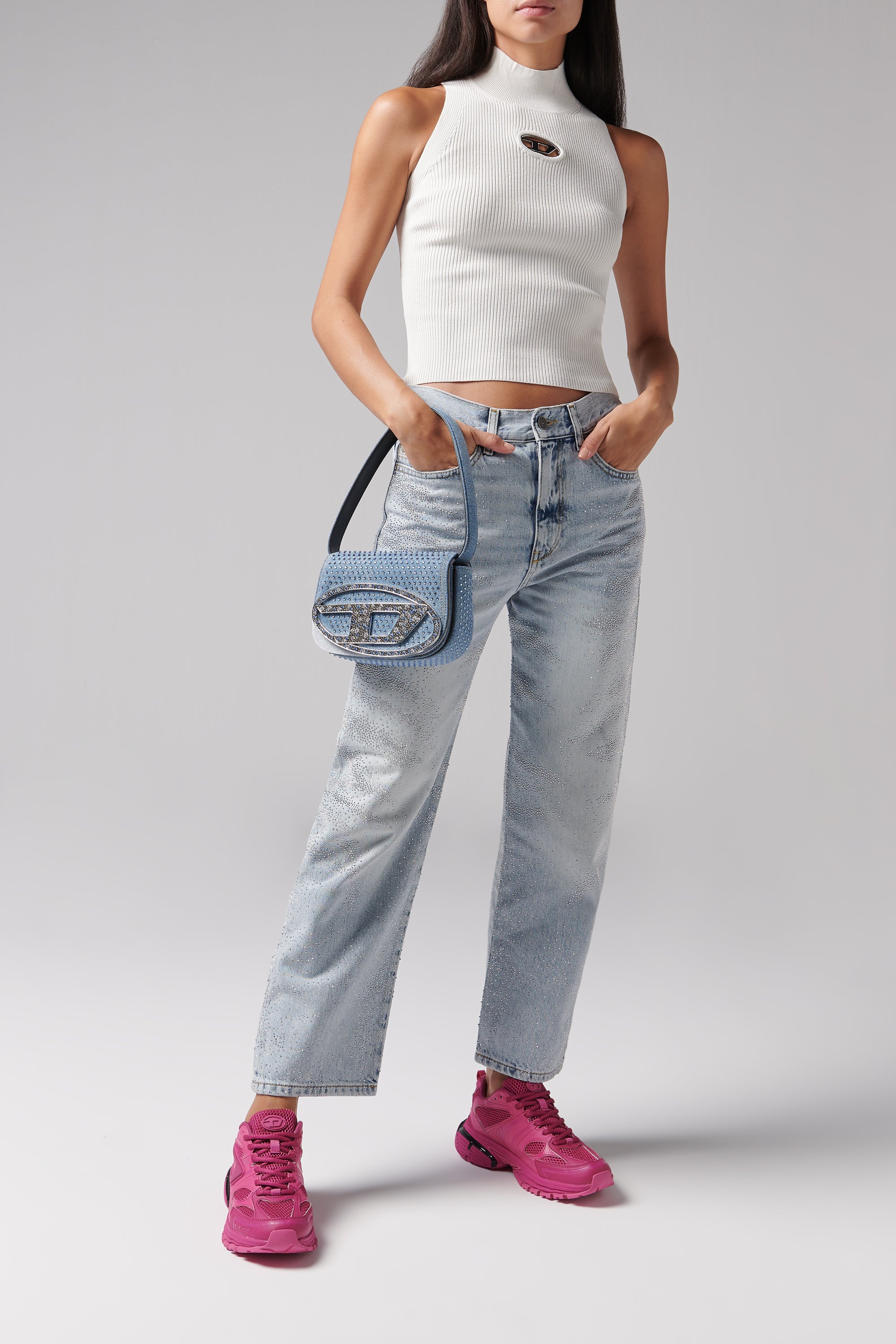 ショルダーバッグ・ポシェット 1DR DENIM SHOULDER BAG Diesel 1DR Denim Shoulder Bag | Blue | FARFETCH JO