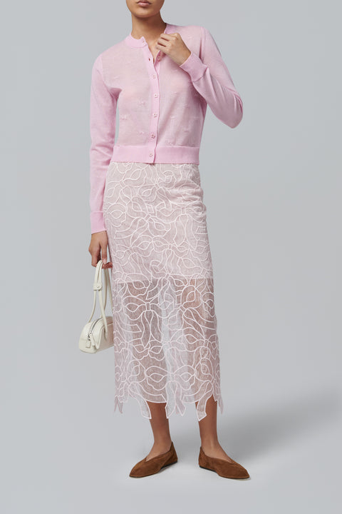 Pink Pretty Bow Knit Cardigan