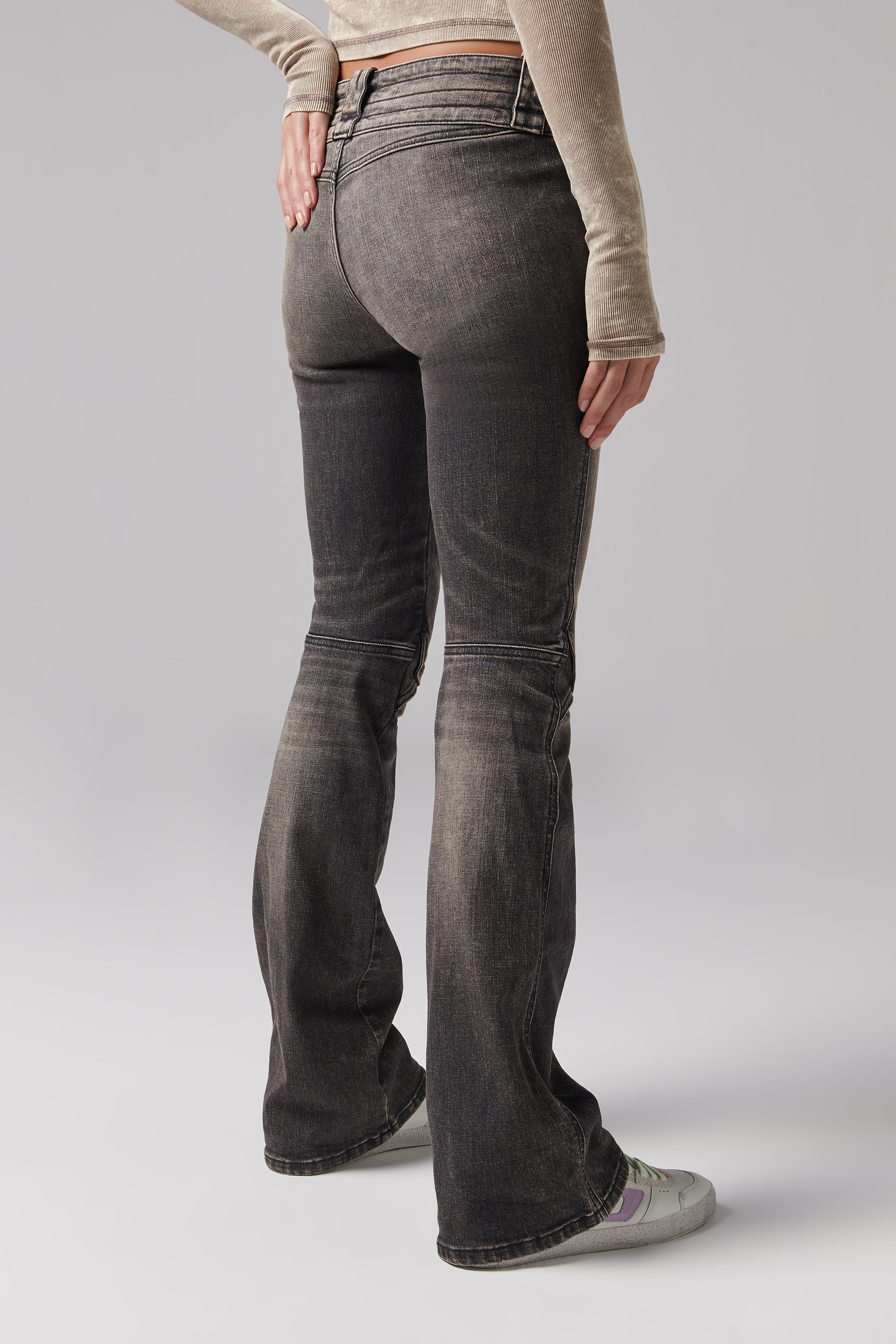 Diesel Black D-BELTY-S Flared Jeans