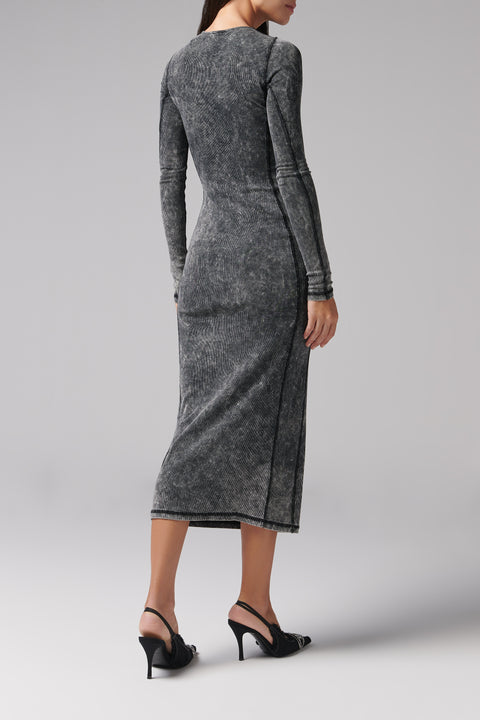 Black D-Critic Midi Dress