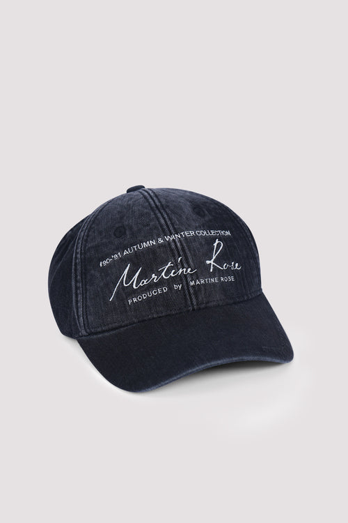 MARTINE ROSE SIGNATURE CAP/ブラック Martine Rose Black Signature Cap