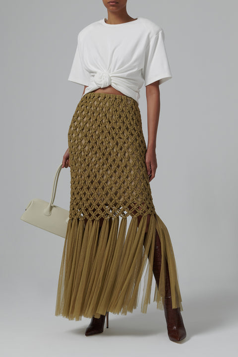 Brown Slip Skirt