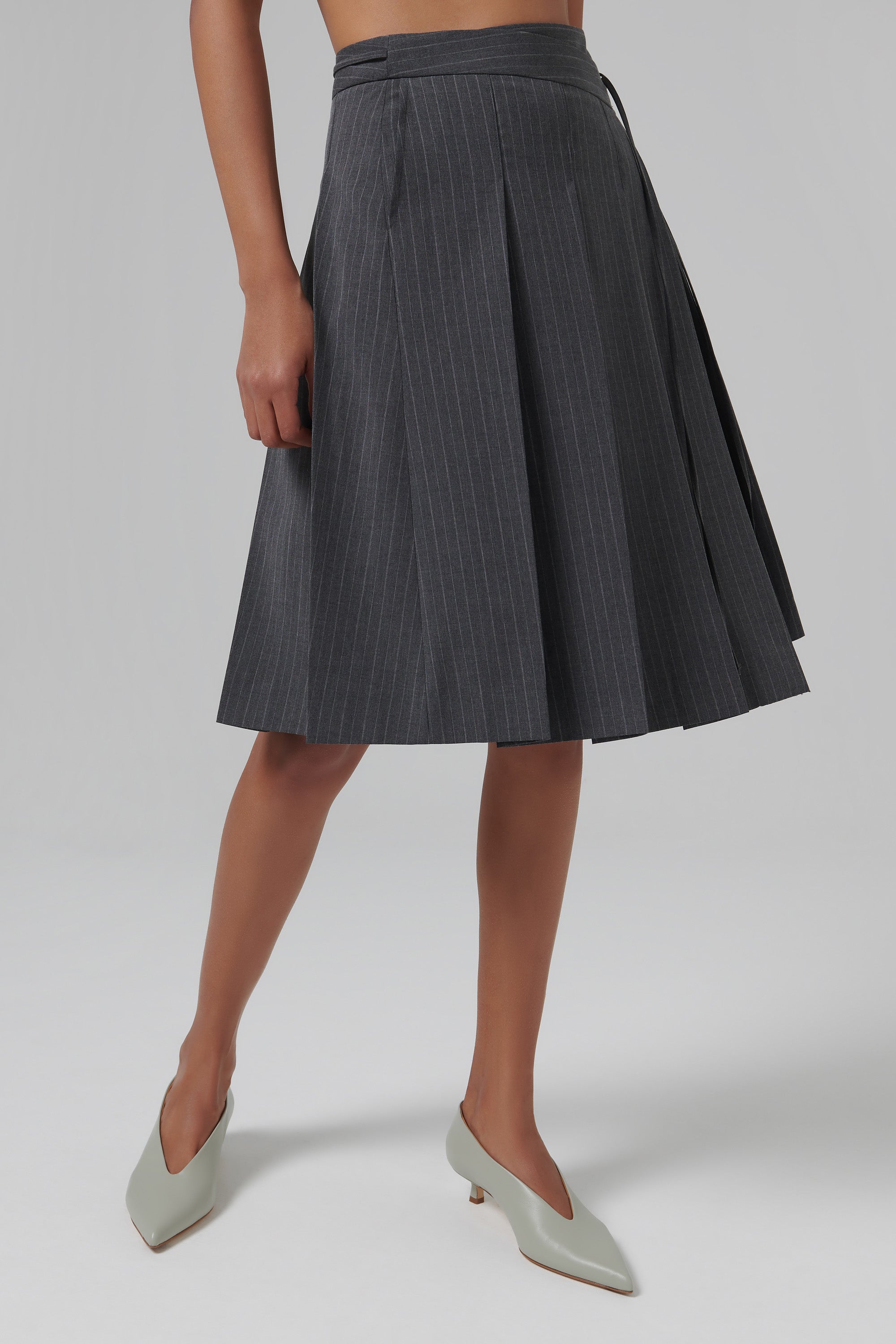 スカート melt the lady back pleats skirt S gray Melt the lady back pleats skirt gray S