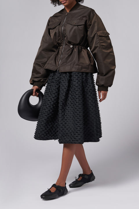 Brown Birdie Technical Nylon Jacket