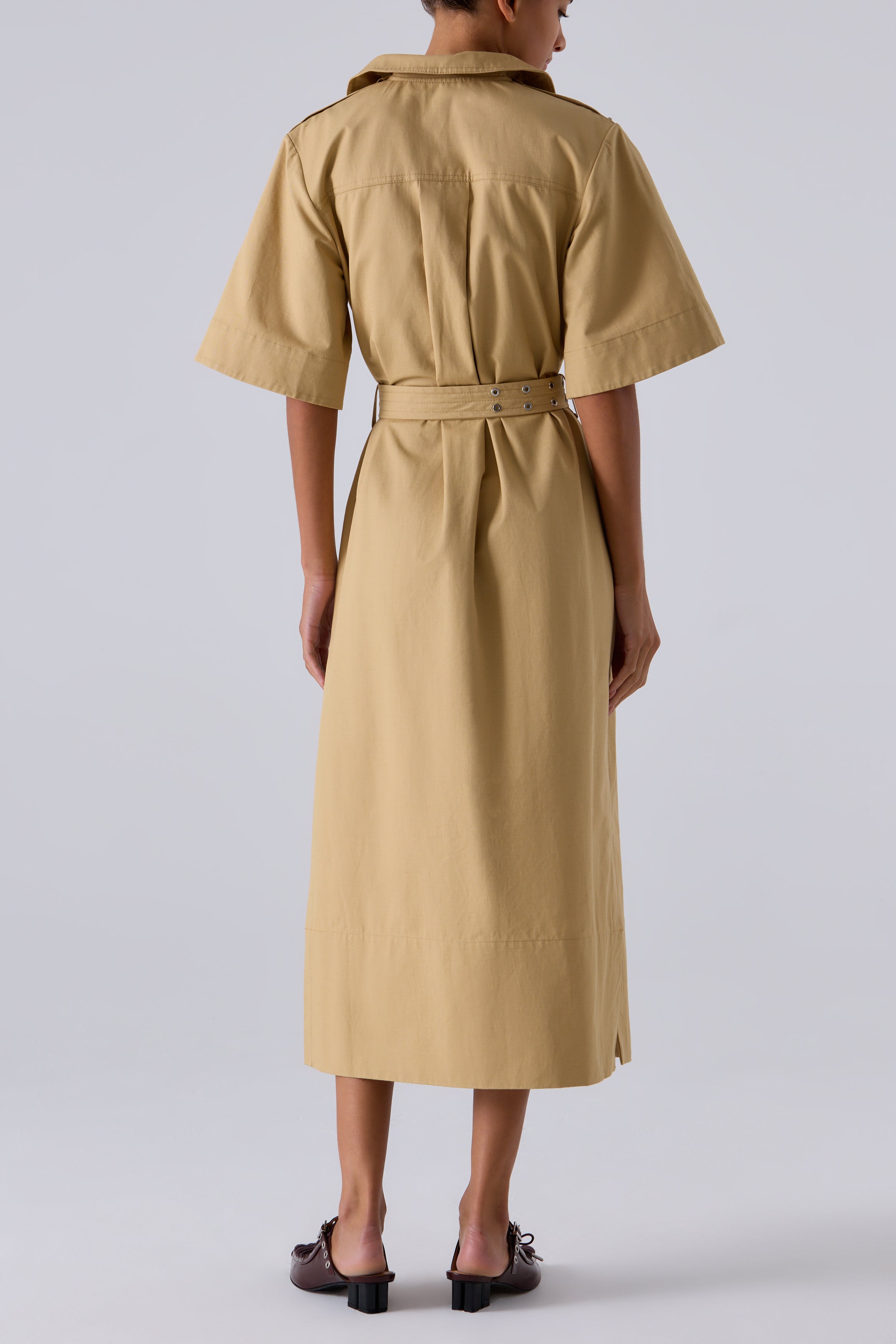 ganni beige dress Dress woman Ganni