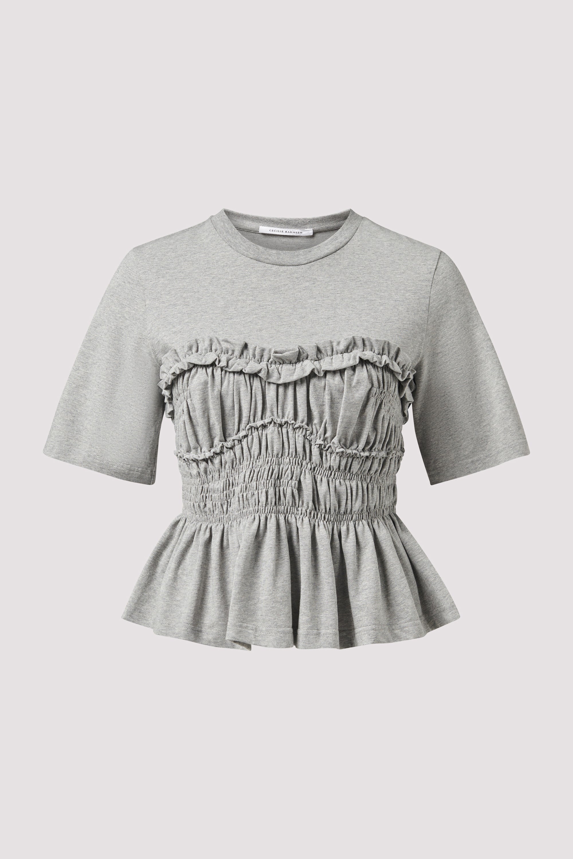 Cecilie Bahnsen Grey Vilde Jersey T-Shirt