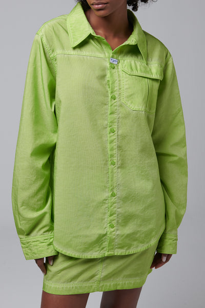 【新品未使用】Knuth Marf rugger shirt/green 新品未使用】Knuth Marf rugger shirt/green