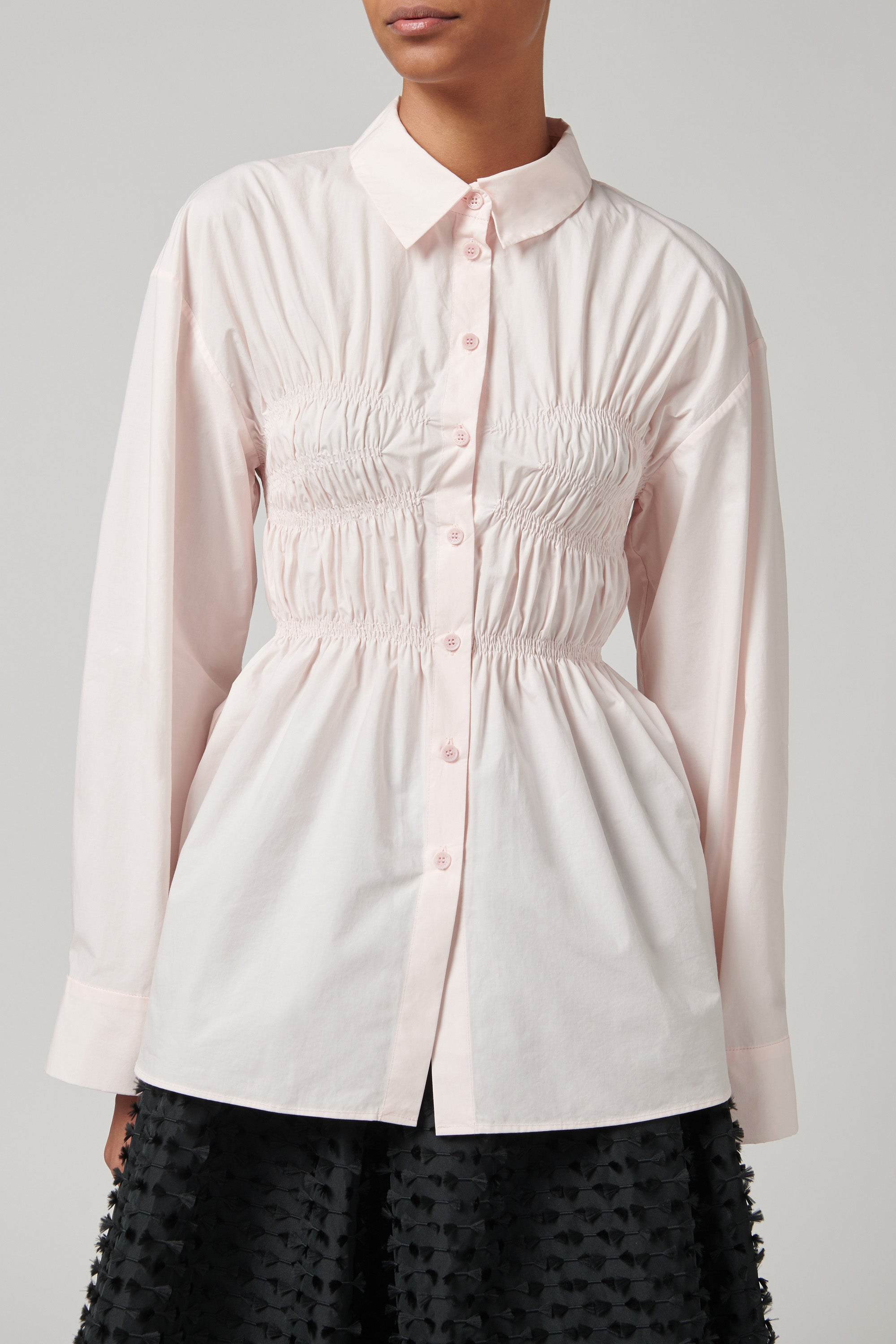 Cecilie Bahnsen Pink Braxton Cotton Shirt