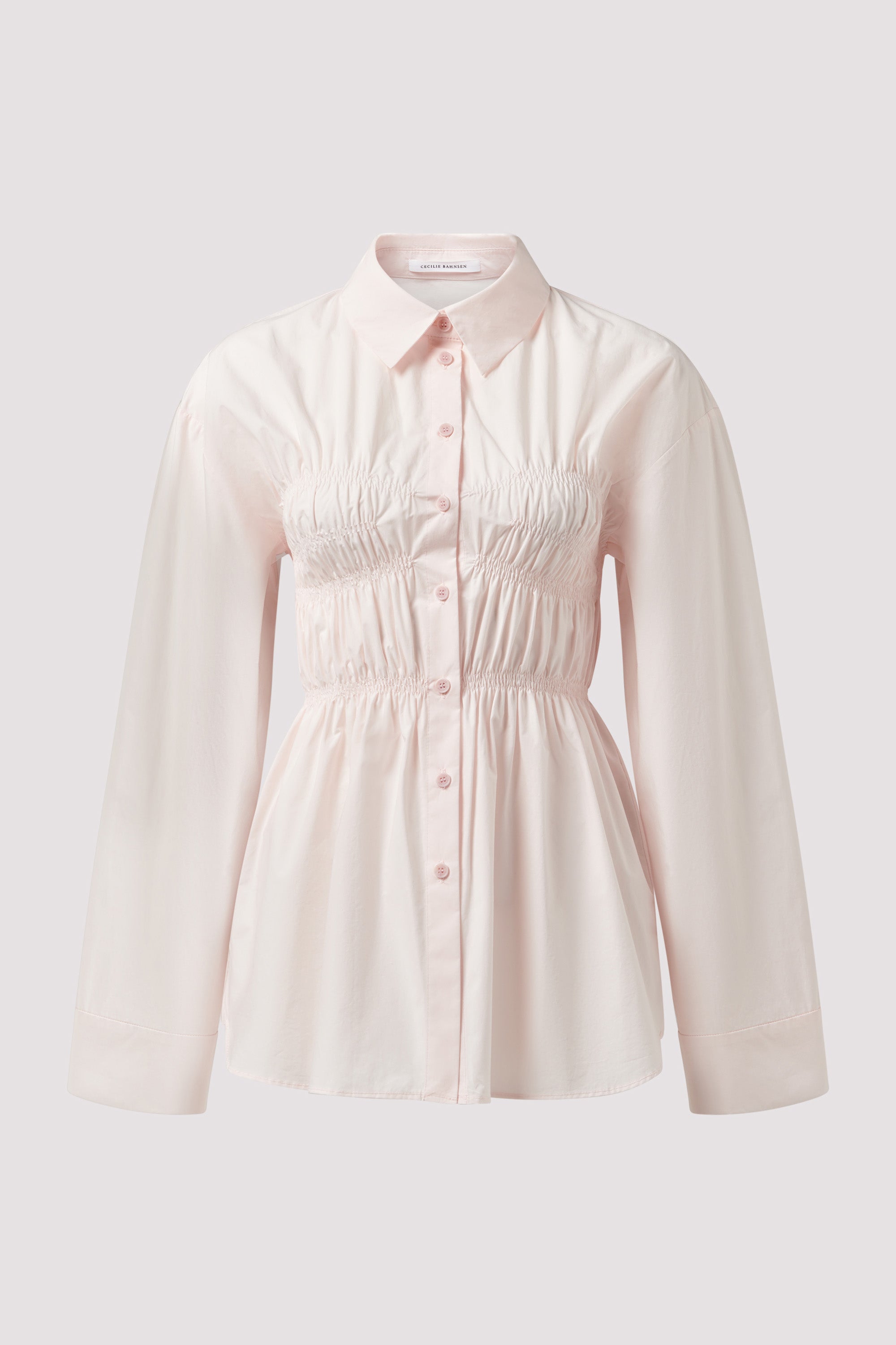 Cecilie Bahnsen Pink Braxton Cotton Shirt