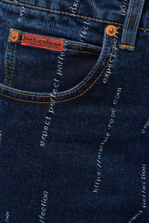 Blue Straight-Leg Jeans