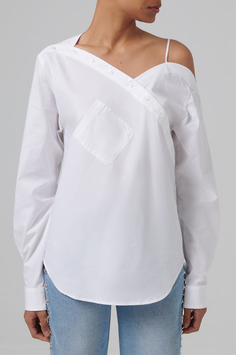 White Heart Cotton Shirt