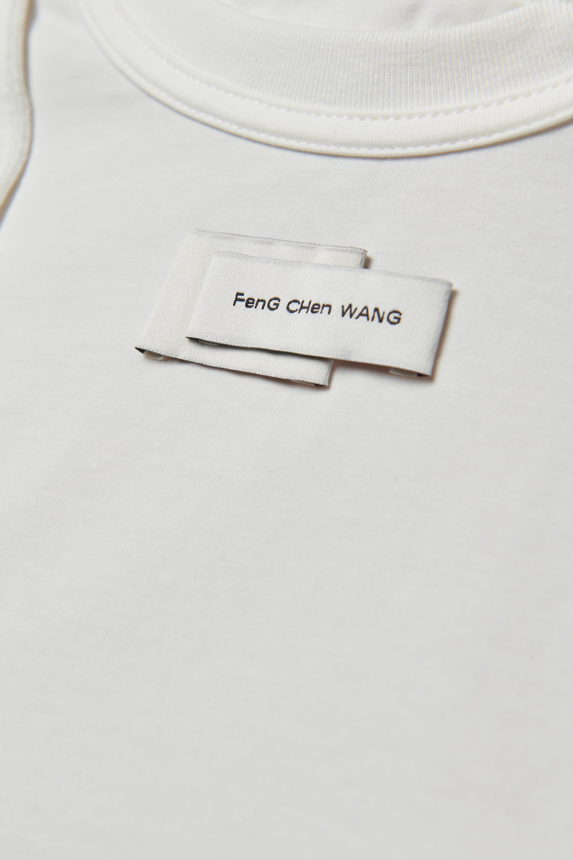 Feng Chen Wang White Double Panel T-Shirt
