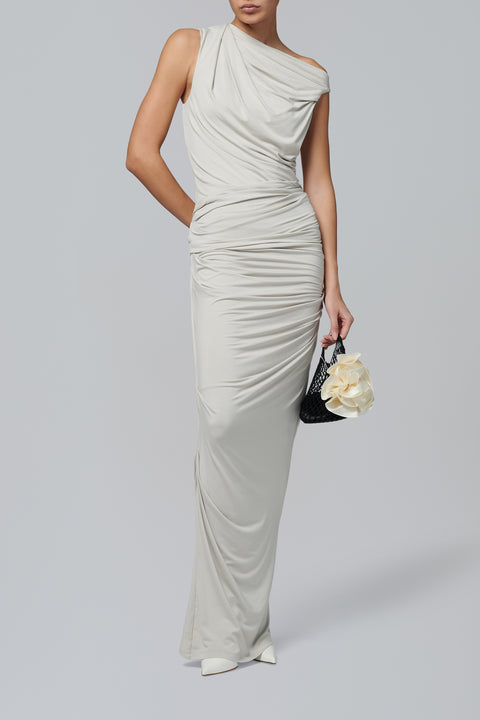 White Drape Tank Top