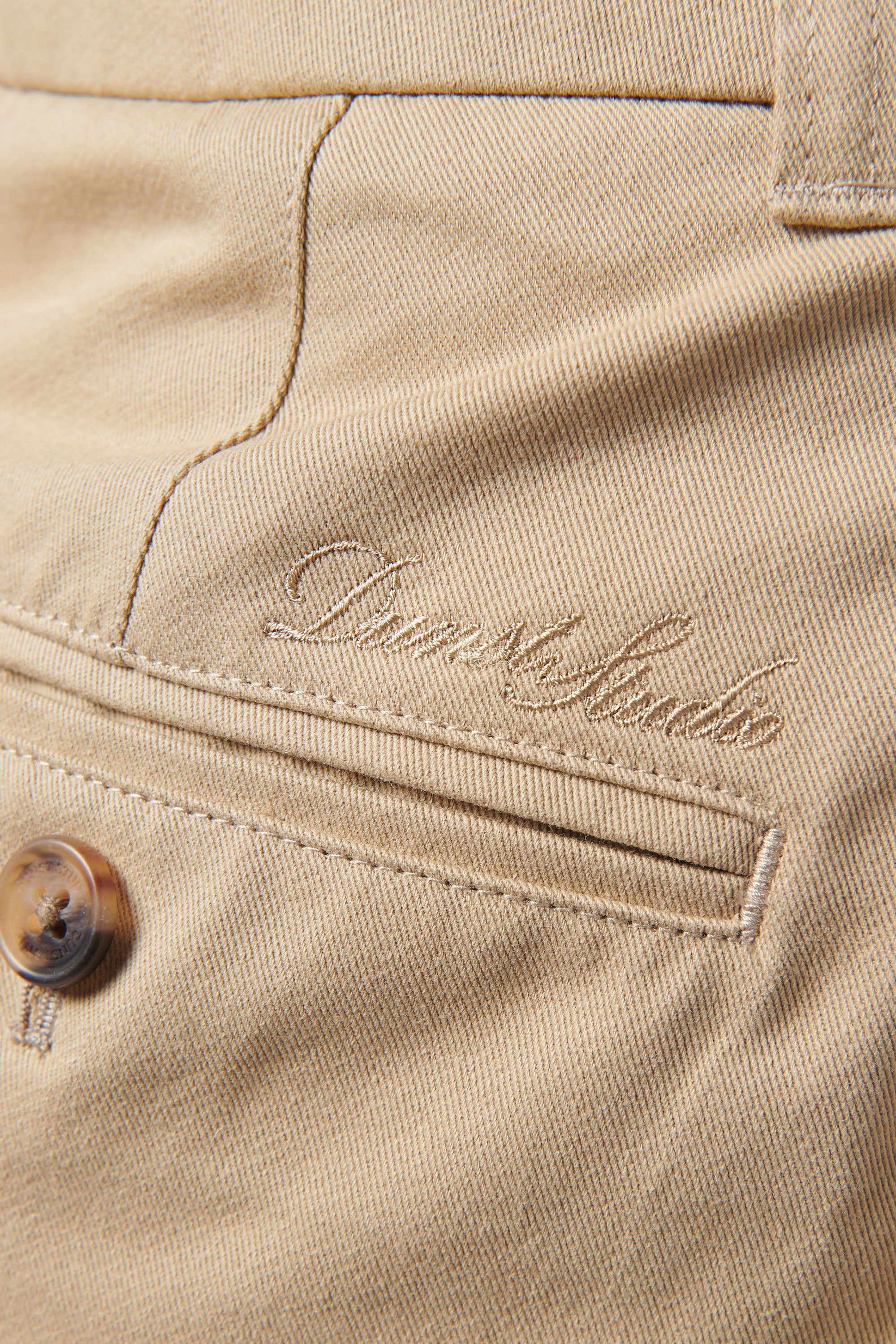 Dunst Double Pleated Wide Chino Slacks