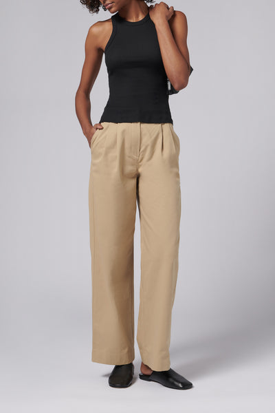 フウ　美品 DOUBLE PLEATED CHINO TROUSERS WNTSU15BEIW25P01I21PA_OU_grand