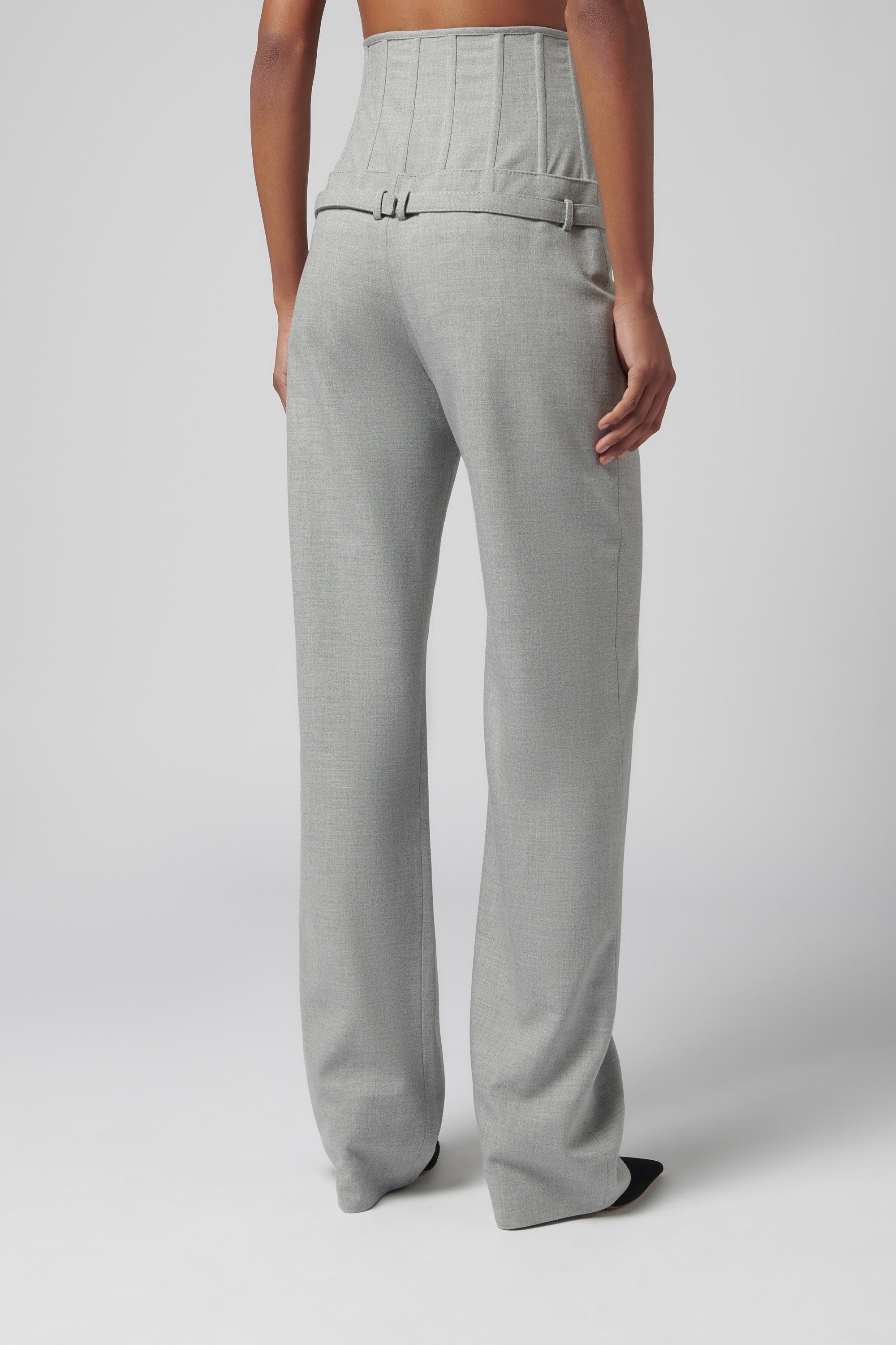Aleksandre Akhalkatsishvili Grey Corset Pants