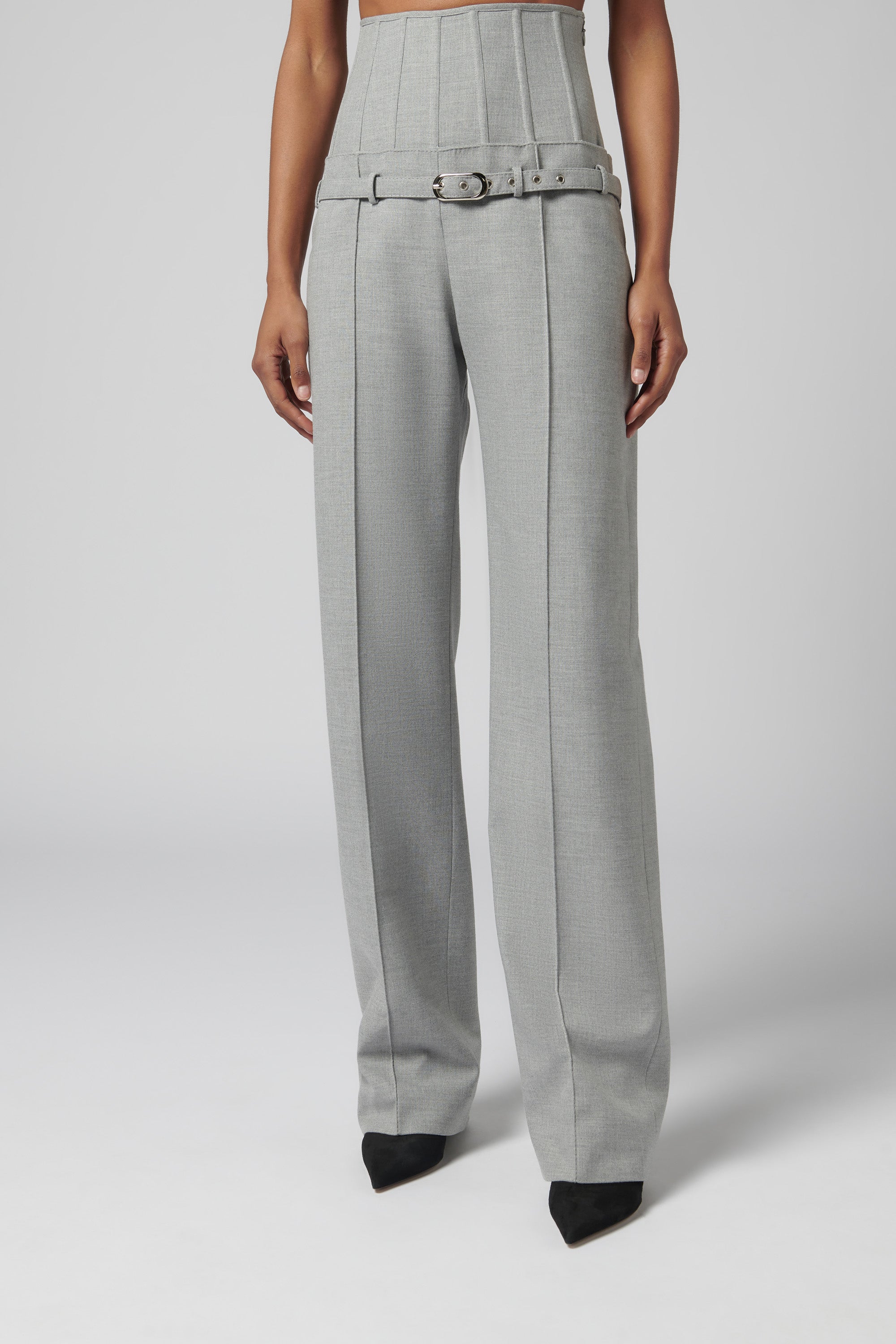 Aleksandre Akhalkatsishvili Grey Corset Pants