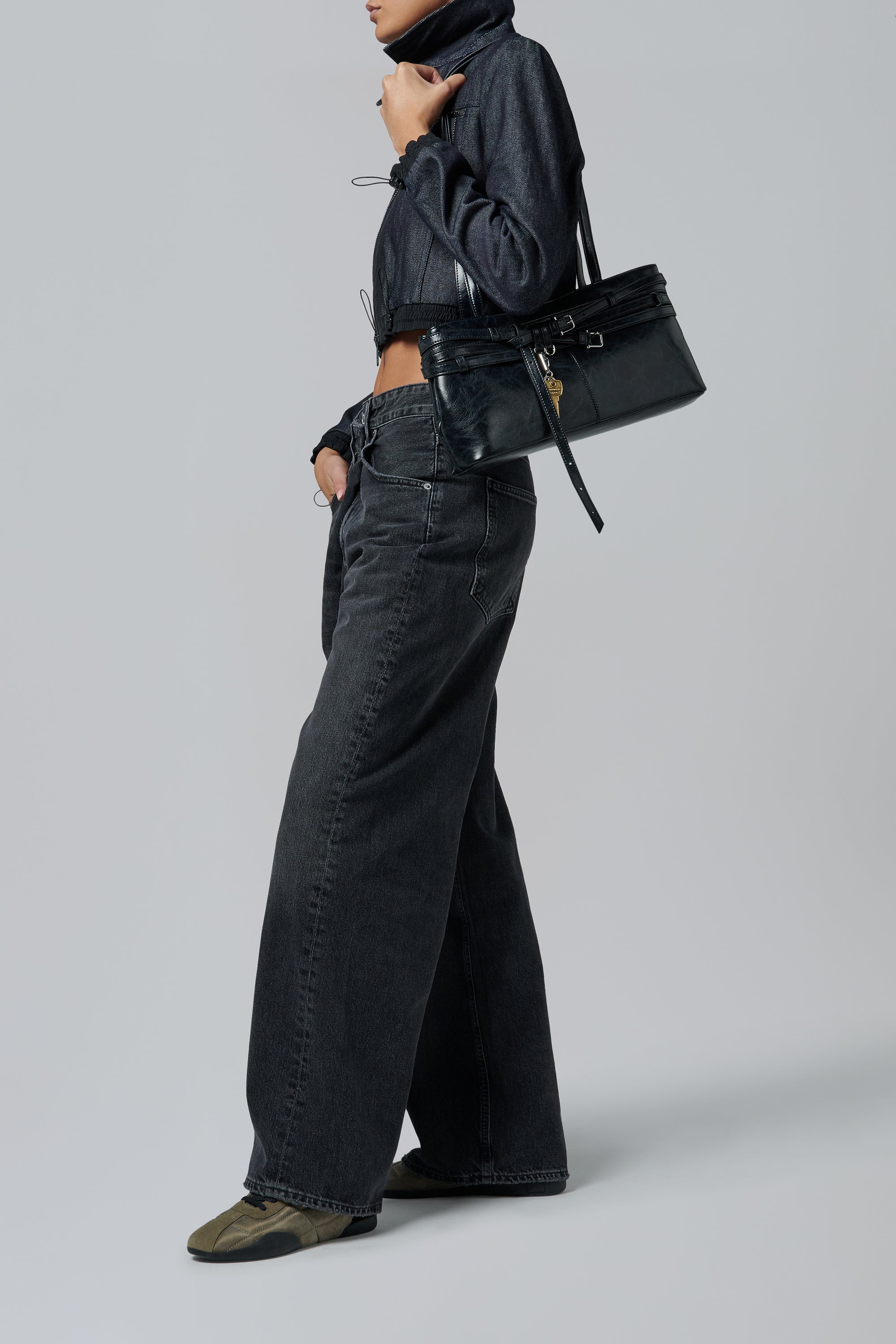 Osoi Black Brocle Shoulder Bag