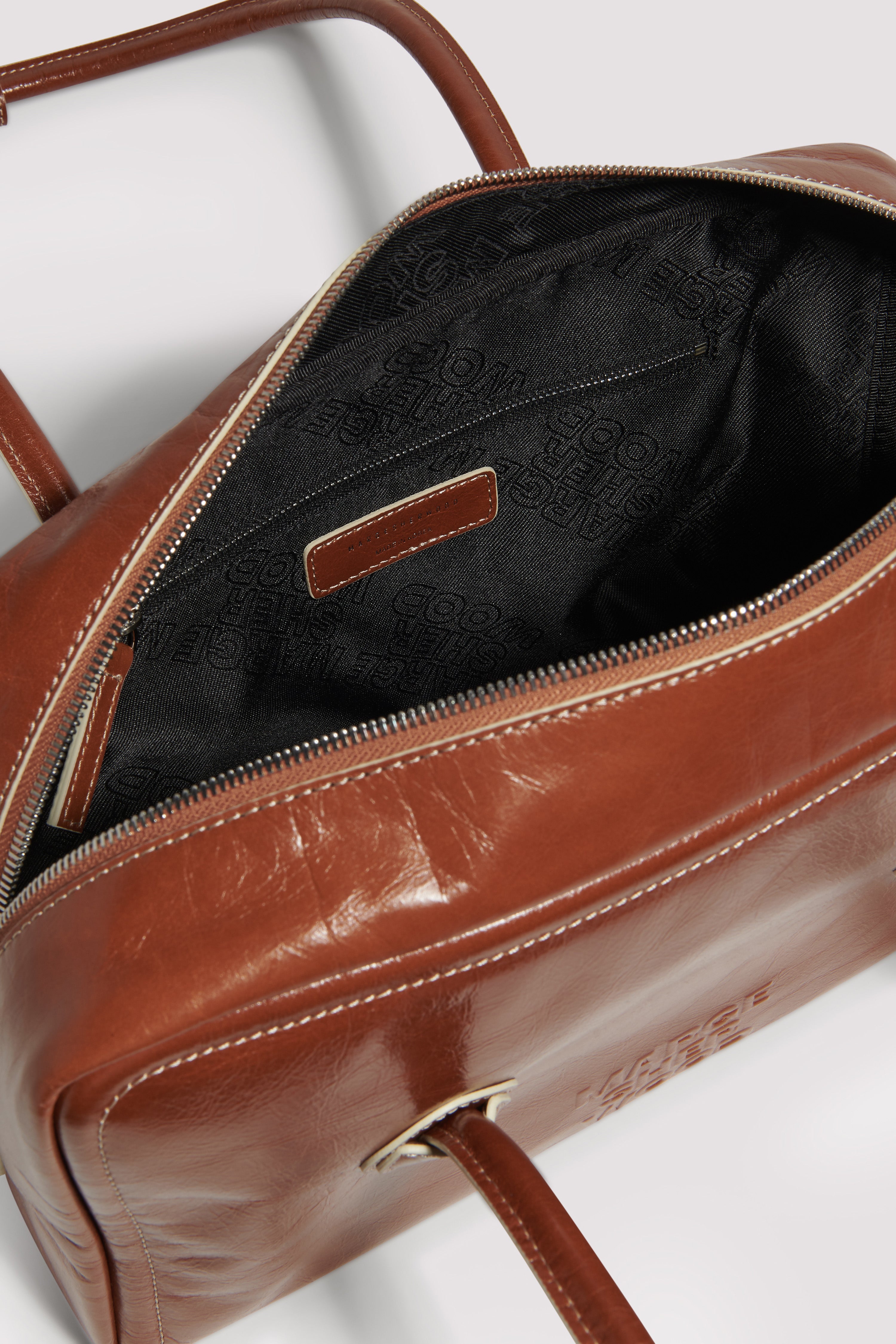 Marge Sherwood Brown Soft Boston Bag