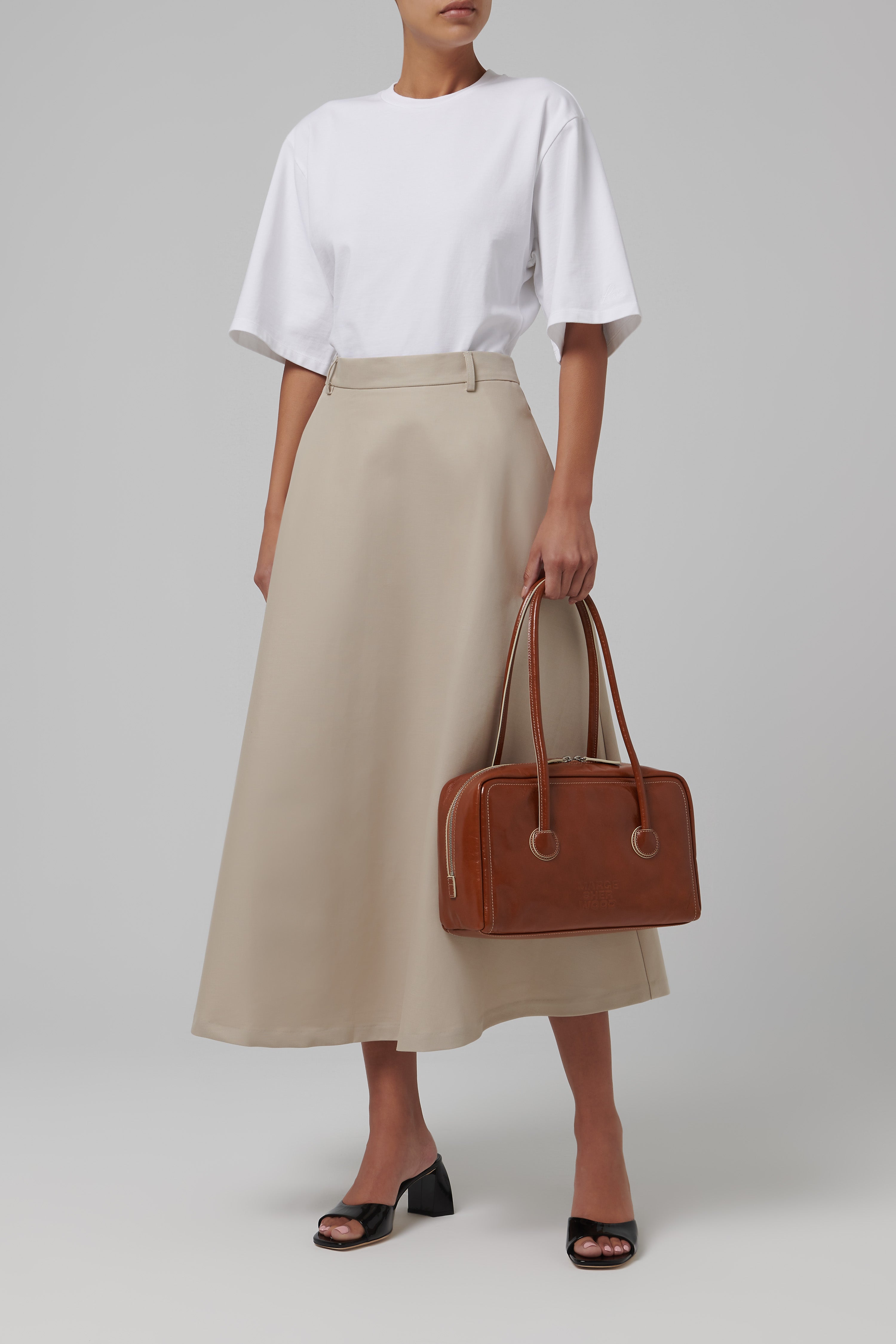 Marge Sherwood Brown Soft Boston Bag - Fabric of Society