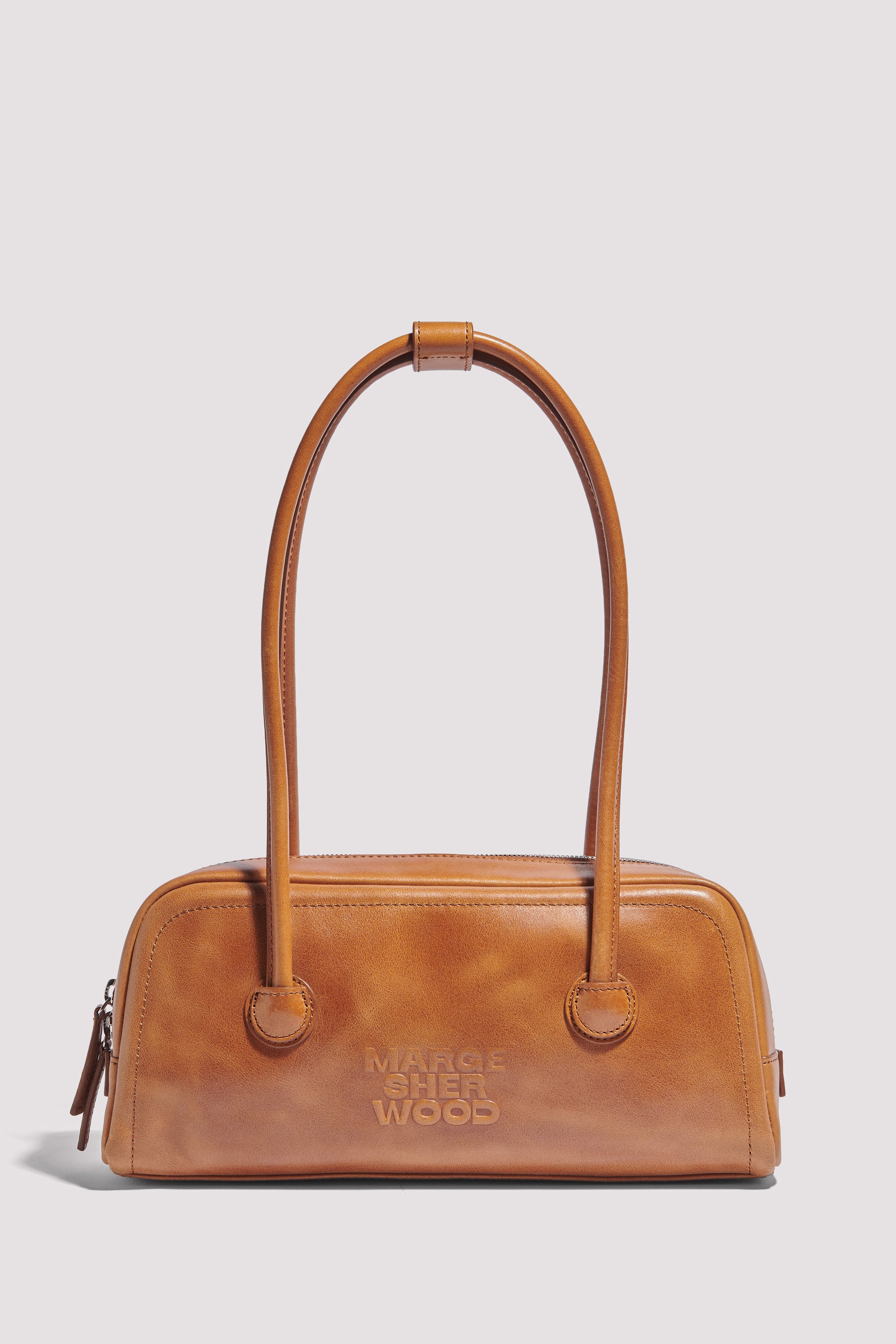 Marge Sherwood Brown Soft Baguette Bag