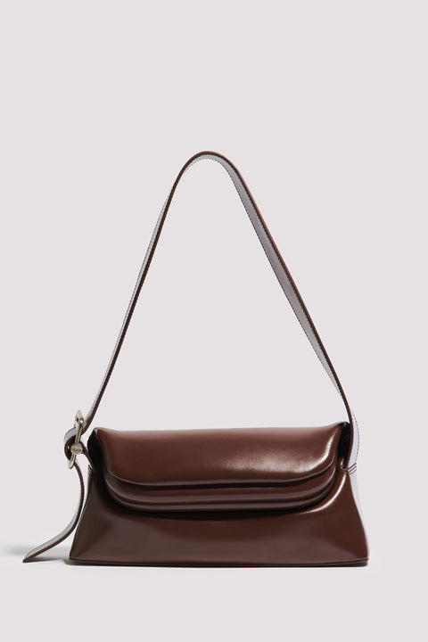 Brown Folder Brot Shoulder Bag