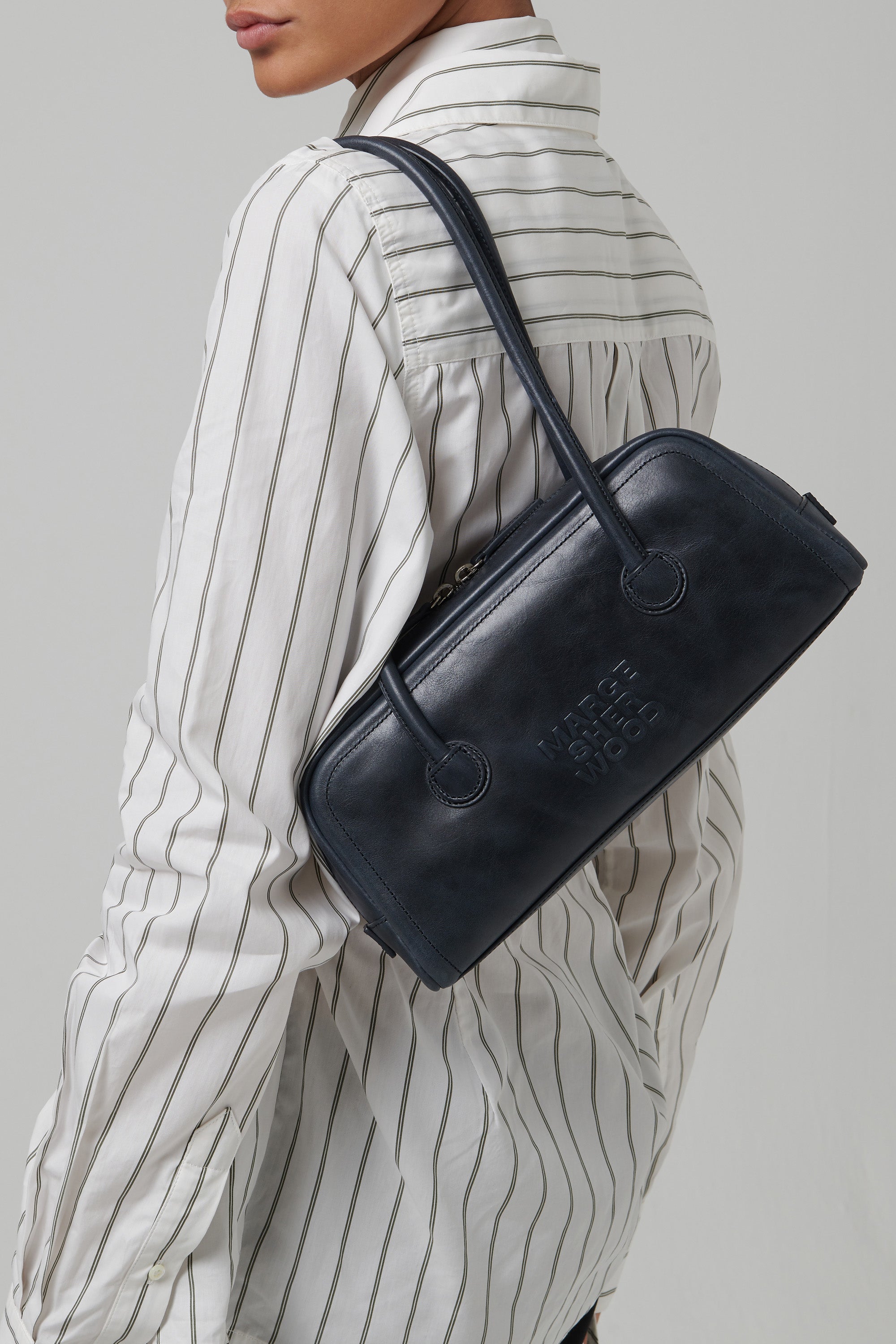 Marge Sherwood Blue Soft Baguette Bag