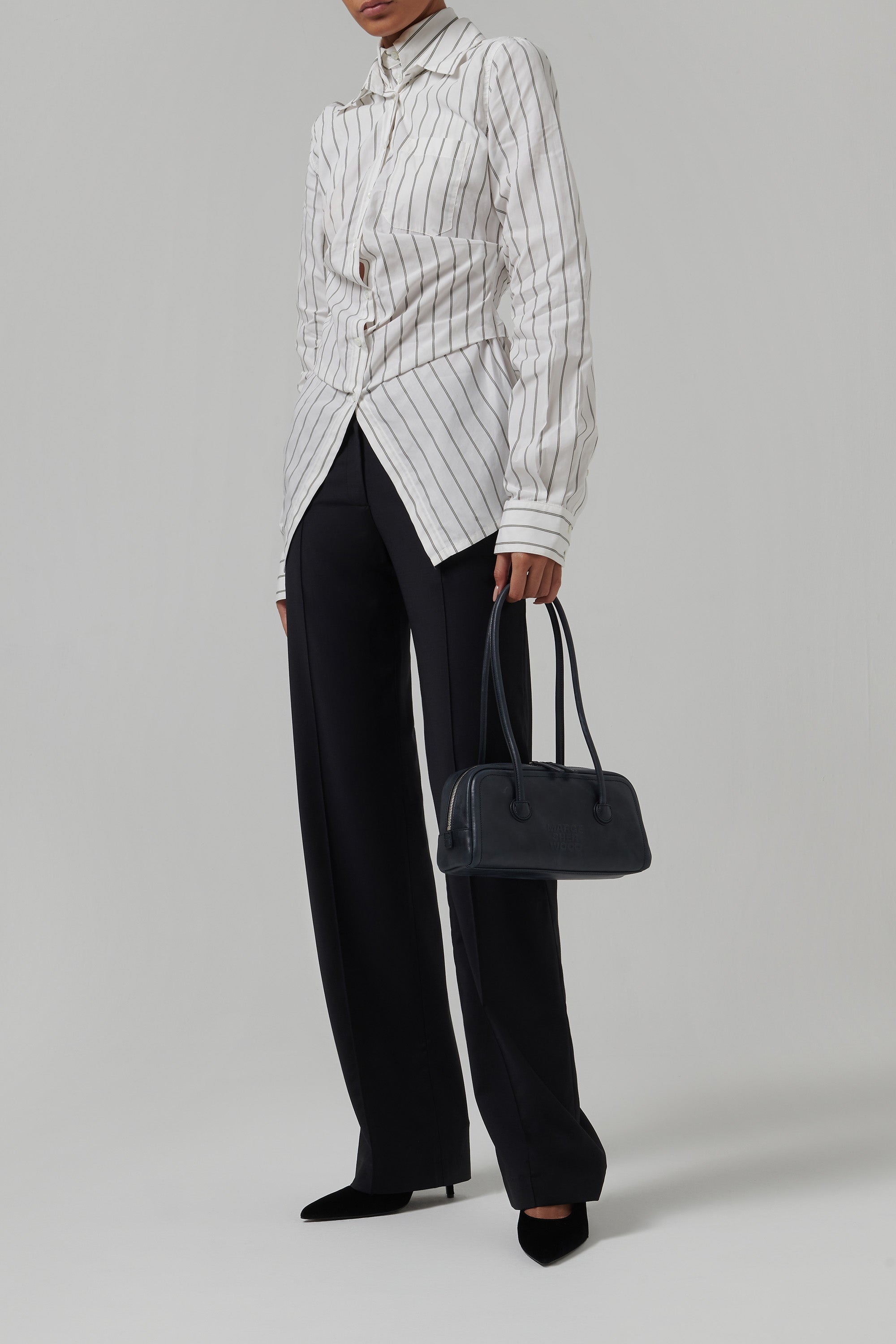 Marge Sherwood Blue Soft Baguette Bag