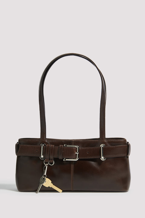 Brown Brocle Shoulder Bag