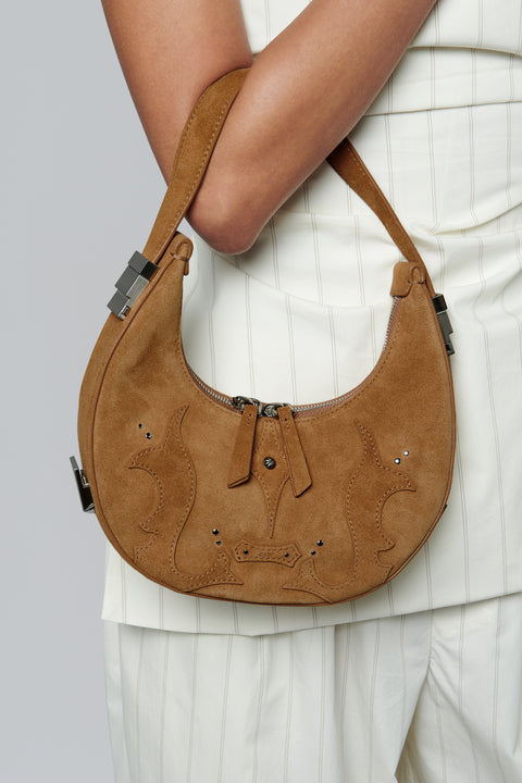 Brown Toni Suede Mini Bag