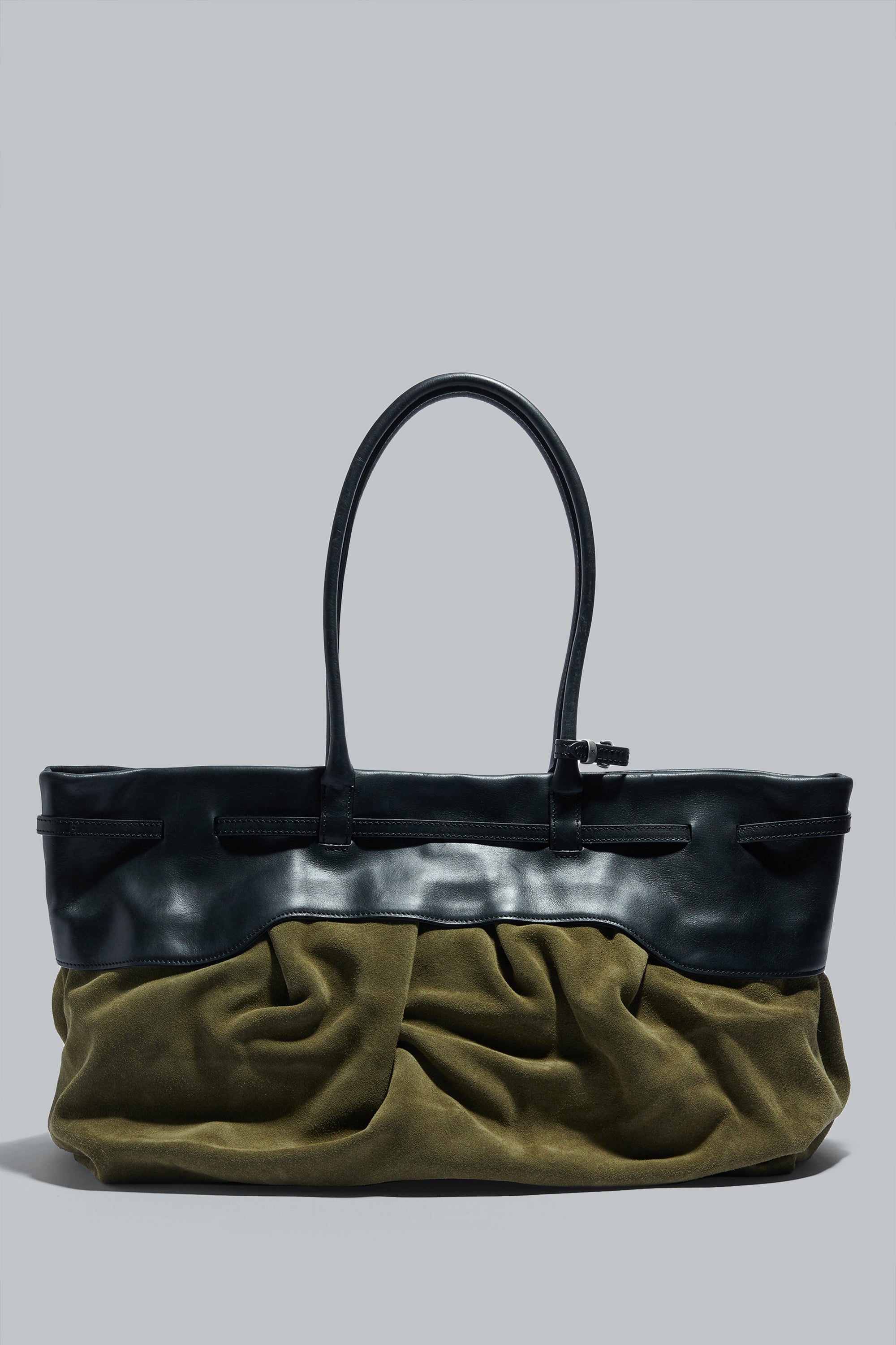 Marge Sherwood Black and Green Soft Grandma Layered Bag