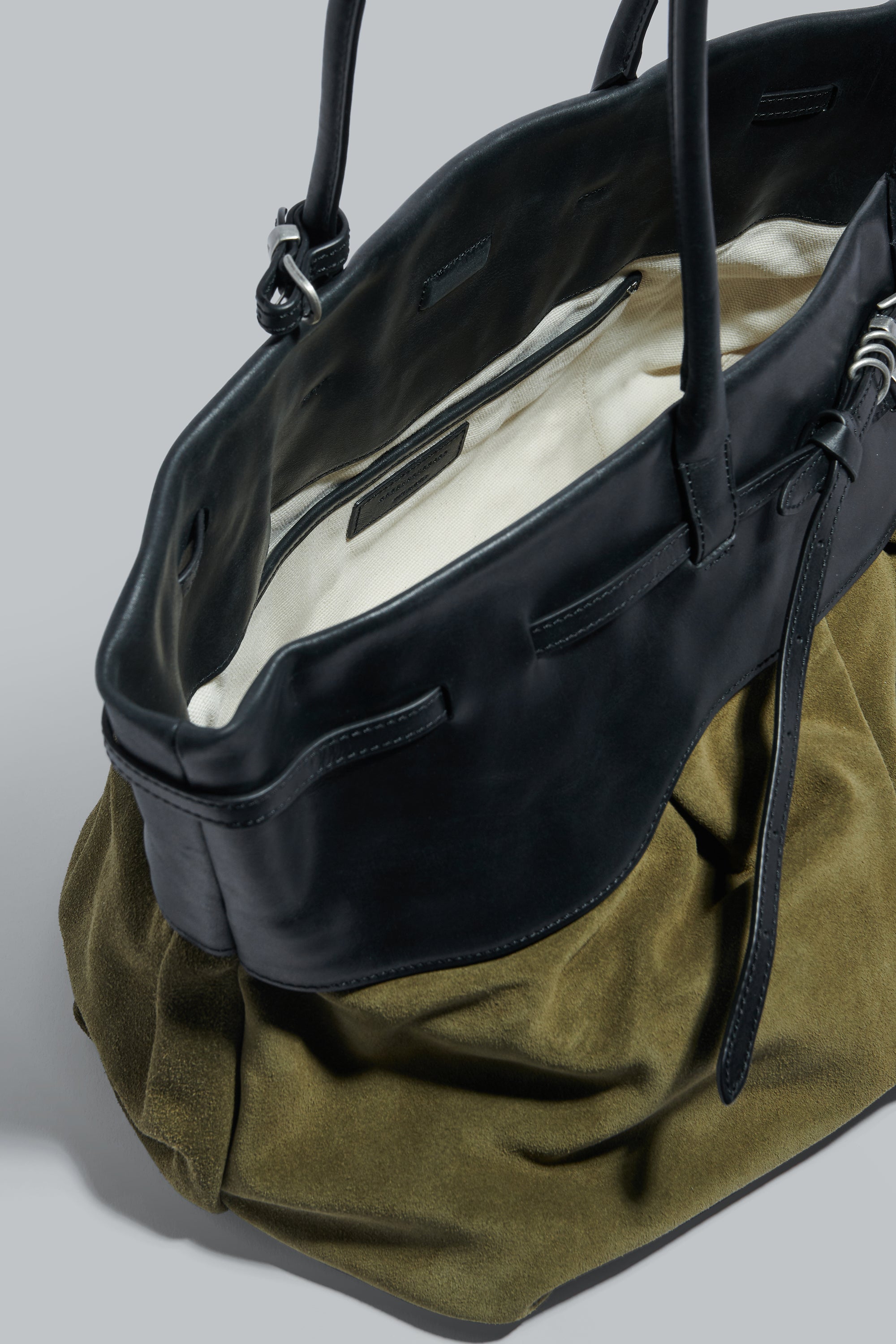 Marge Sherwood Black and Green Soft Grandma Layered Bag