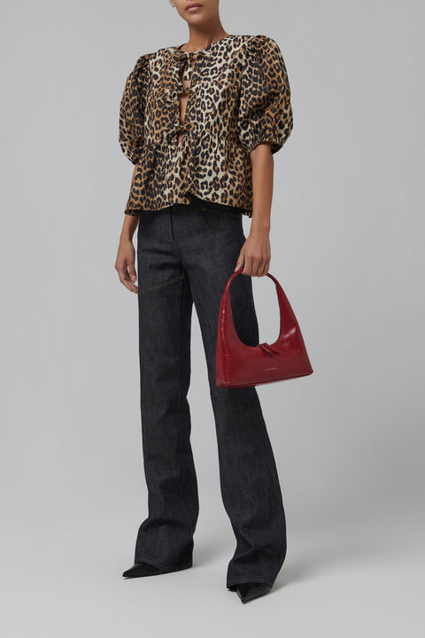 Red Hobo Shoulder Mini Bag