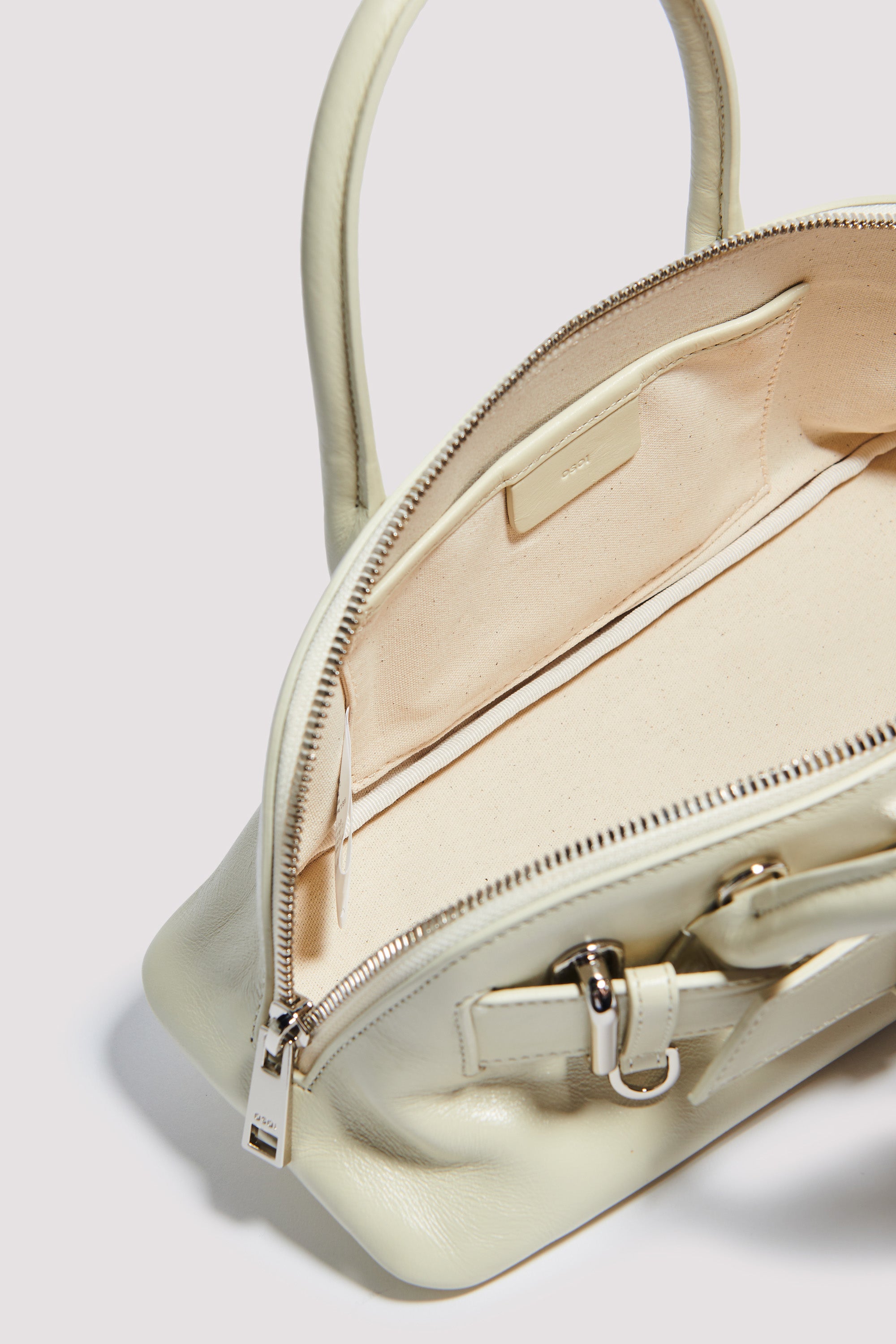 Osoi White Zip Brocle Mini Bag